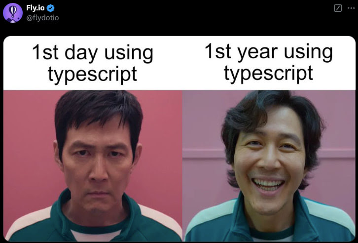 charliesbot's tweet image. Confirmo @typescript