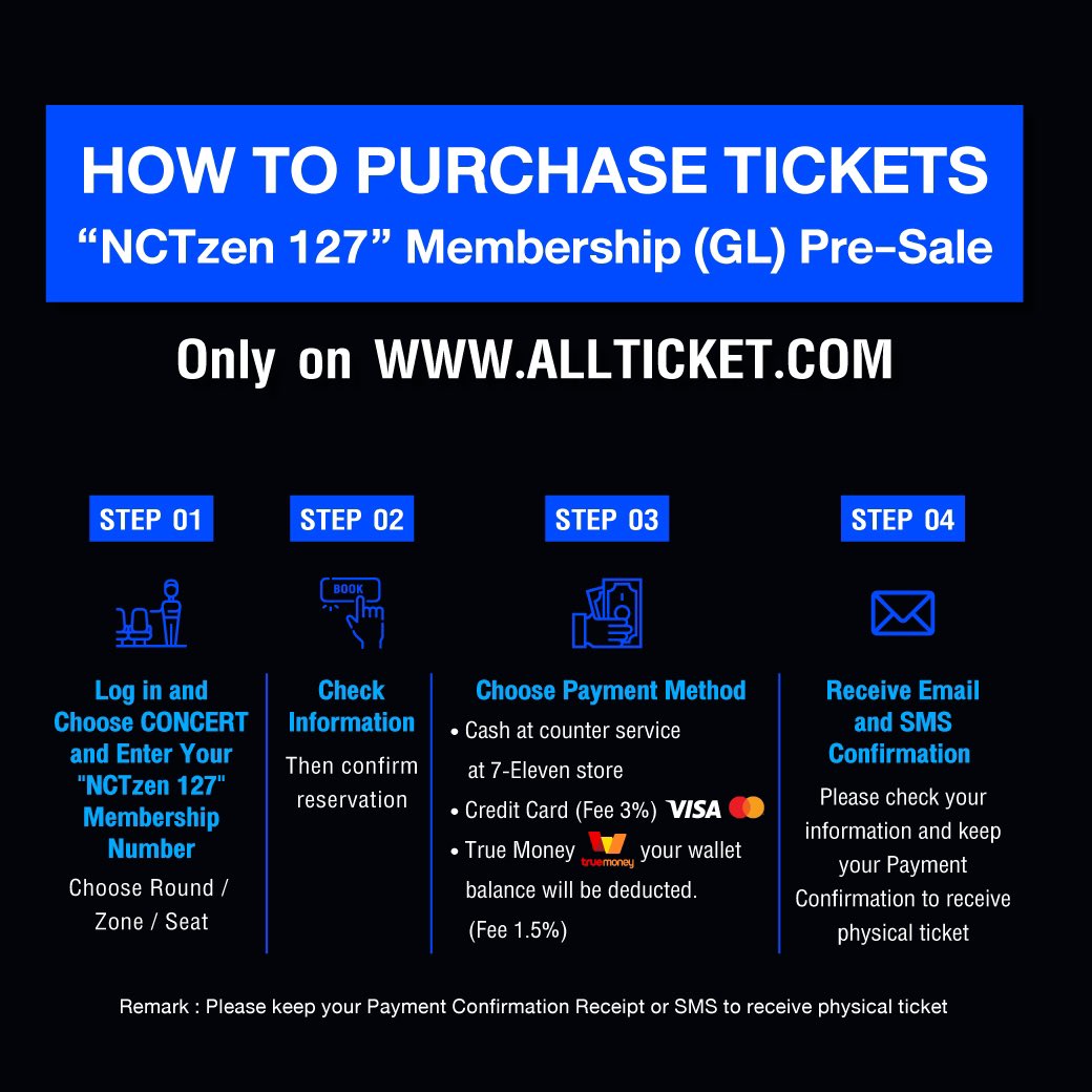 💚 วิธีซื้อบัตรการแสดงรอบสมาชิก “𝗡𝗖𝗧𝘇𝗲𝗻 𝟭𝟮𝟳” 𝗠𝗲𝗺𝗯𝗲𝗿𝘀𝗵𝗶𝗽 (𝗚𝗟) 𝗣𝗿𝗲-𝗦𝗮𝗹𝗲 💚
⠀
𝗡𝗖𝗧 𝟭𝟮𝟳 𝟰𝗧𝗛 𝗧𝗢𝗨𝗥 '𝗡𝗘𝗢 𝗖𝗜𝗧𝗬 : 𝗕𝗔𝗡𝗚𝗞𝗢𝗞 - 𝗧𝗛𝗘 𝗠𝗢𝗠𝗘𝗡𝗧𝗨𝗠'
⠀⠀⠀⠀
⚙️ 2 รอบการแสดง :
⠀
⠀ 𝟮𝟮 กุมภาพันธ์ 𝟮𝟱𝟲𝟴 (เสาร์) เวลา 𝟭𝟵:𝟬𝟬 น.