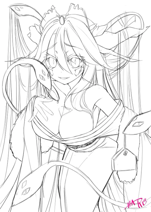 新年用に描こうと思ってたシェラ・ハちゃん
#ノーゲーム・ノーライフ 