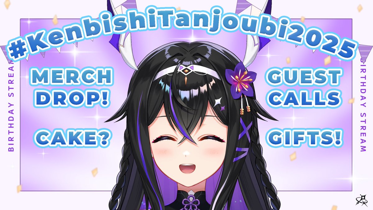 Kenbishi Saya 剣菱咲夜 🎆✨ (@kenbishisayavt) on Twitter photo ✨ SAYA'S BIRTHDAY STREAM! ✨
I'm looking for VTubers to INTERVIEW about their birthday experiences on JAN 25!
Comment your socials to join my stream on Twitch + YouTube <a href="/kenbishisaya/">Kenbishi Saya 剣菱咲夜 🎆✨【PROJECT VERSES】</a>!
🗓️ : 1PM - 7PM PST
📺 : youtube.com/live/8HmdxUxYt…
#VtubersEN #VtuberSupport #VTuberUprising ✨ SAYA'S BIRTHDAY STREAM! ✨
I'm looking for VTubers to INTERVIEW about their birthday experiences on JAN 25!
Comment your socials to join my stream on Twitch + YouTube <a href="/kenbishisaya/">Kenbishi Saya 剣菱咲夜 🎆✨【PROJECT VERSES】</a>!
🗓️ : 1PM - 7PM PST
📺 : youtube.com/live/8HmdxUxYt…
#VtubersEN #VtuberSupport #VTuberUprising