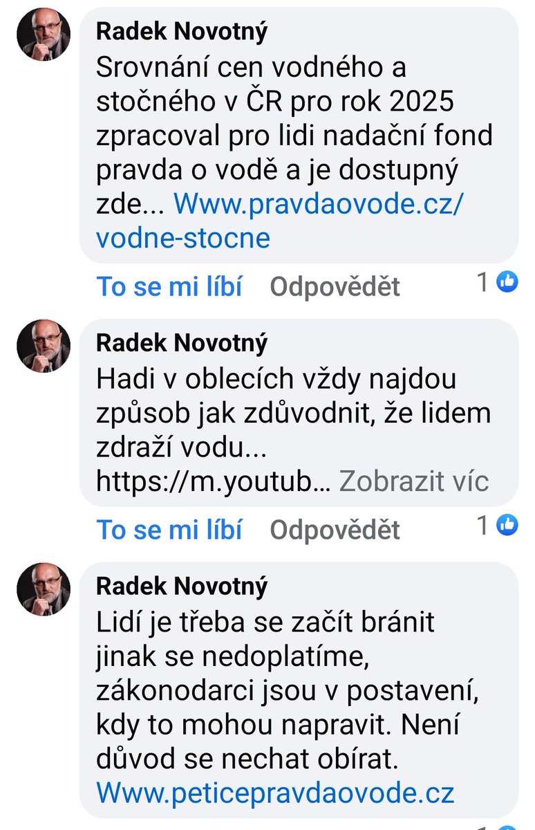Lidé drazí, není třeba si zoufat, řešení existuje, jen vás to potřebuje všechny na pomoc.
Zajděte si pro informace sem ⬇️
pravdaovode.cz/vodne-stocne/?…

A hlavně volte politiky kteří postupují dle odborníky nabízených řešení.