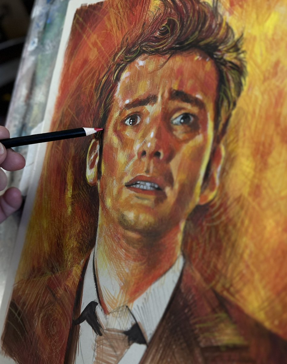 JimJeroo's tweet photo. "I Don’t Wanna Go…" - New original framed painting up on https://t.co/nfiYjXKk5o right now 💙💙

✨🎨 (Pencil / Gouache / Color Pencil on Illustration Board in Wooden Frame) https://t.co/c6vpnJ5gDw