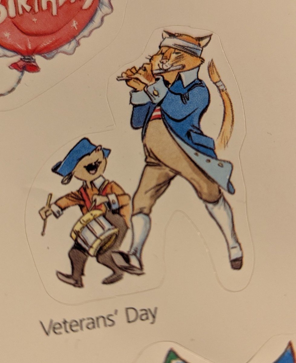 This cat on a calendar sticker reminds me of <a href="/Tatujapa/">TatuJapa🔞</a> 's art  💜 Those 18th century coats