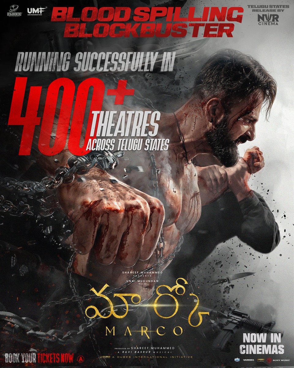 AndhraBoxOffice's tweet photo. #Marco Telugu :
Day1 858 Shows ₹1.27Cr, 27.84%
Day2 901Sh ₹67L, 14.98%
Day3 1019Sh ₹67L, 13.30%
Day4 1035Sh ₹74L, 13.85%
Day5 1026Sh ₹73L, 13.85%
Total ₹4.08Cr
Estimated Actuals - ₹4.62Cr Gross. Share ₹2.5Cr+
Rights - ₹1.5Cr MG!! https://t.co/ancJhaeeJA