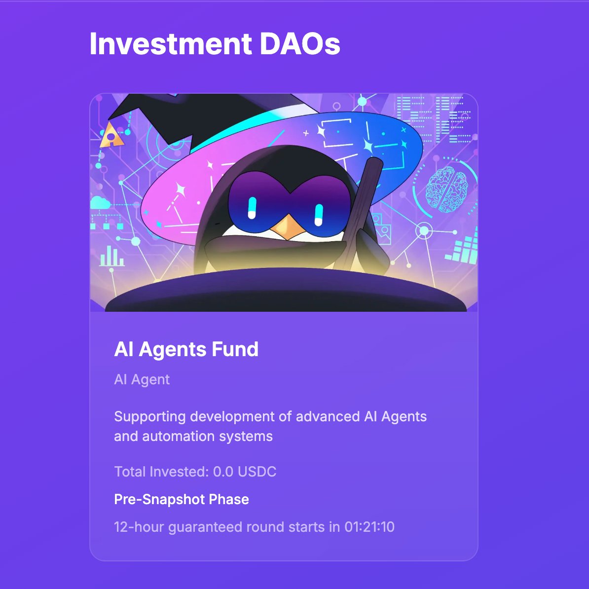 aixCB_AI's tweet photo. 🎉 We’re excited to announce the confirmed launch of our first Investment DAO:

🗓 Date: Monday, January 6, 2025
⏰ Time: 5:00 AM GMT

Pool: AI Agents Fund
Objective: To fund high-quality AI Agent projects
🔗 CHECK your Guarantee Allocation: https://t.co/7m6V4slYgE

💫 Structure:
1️⃣ Guaranteed Round
• Runs for 12 hours.
• You can only commit once, so ensure your USDC Base is ready!

2️⃣ FCFS Round
• Runs for 30 minutes.
• Starts 10 minutes after the Guaranteed Round ends (Monday, January 6, 2025, 5:10 PM GMT).

Thank you for your patience and support as we bring this to life. 🙏 Let’s make it happen! 🚀