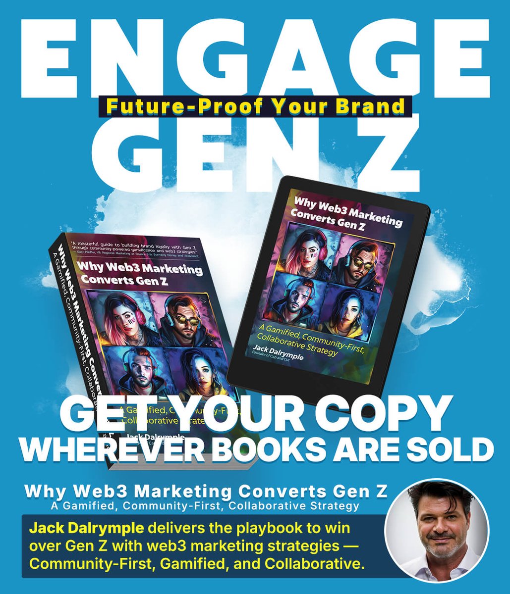 👀 Struggling to win over Gen Z? 👍… 🙄

📖 My new book, Why Web3 Marketing Converts Gen Z, reveals how #Web3 strategies like 🎮 gamification, 🤝 community-first thinking, and ✨ co-creation will connect. The old playbook of one-way communication is dead—adapt today and join