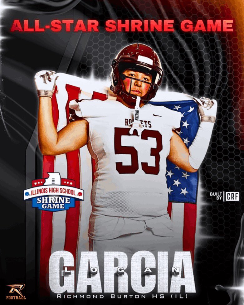 A BIG thank you <a href="/ilshrinegame/">Illinois High School Shrine Game</a> for invited me to play in the charity event. It is an honor to support the hospital and families in need. Go Team Red! Can't wait to play June 21st! 
<a href="/RBHS_Football/">Richmond-Burton Football</a> <a href="/EDGYTIM/">Timothy “EDGYTIM” OHalloran</a> <a href="/DeepDishFB/">DEEP DISH FOOTBALL</a> <a href="/sixstarfootball/">Six Star Football | PLUS+</a> <a href="/gorilla_punch1/">Gorilla Punch</a> <a href="/PrepRedzoneIL/">Prep Redzone Illinois</a> <a href="/AllenTrieu/">Allen Trieu</a>