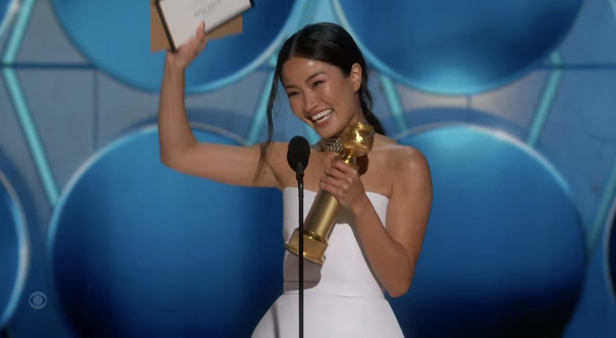 In 1981, Yoko Shimada became the first Asian actress to win a Golden Globe for her role as Lady Mariko in Shōgun. Now, in 2025, Anna Sawai has won that same award for her portrayal of Lady Mariko in FX's Shōgun. #GoldenGlobes