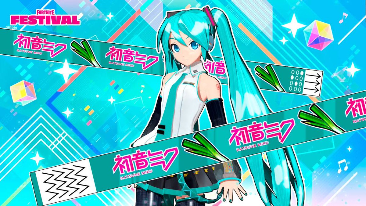 DeltyThe73rd's tweet photo. FORTNITE HATSUNE MIKU IS REAL

SHE LOOKS SO PRETTYYYY https://t.co/bNWejuFyNU
