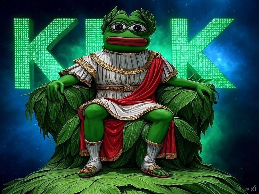 TheMemeCaller's tweet photo. @okx Kek. We are green and will always be green. 

Kekius. Maximus https://t.co/nXBKpvhrzy
