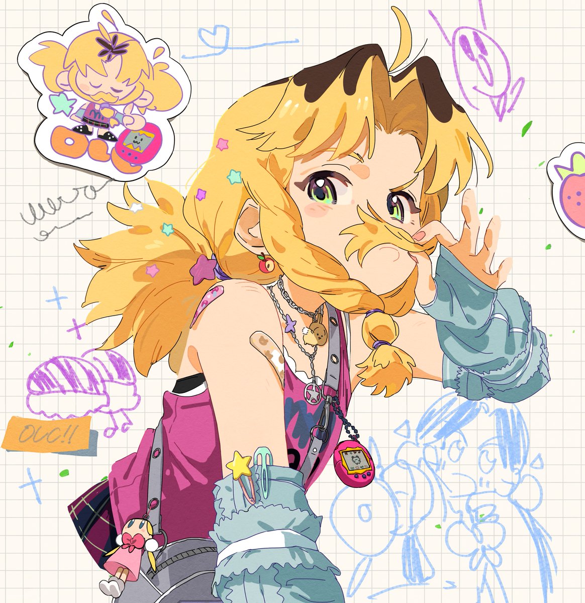 键盘手罗美美！
#oc #olc #オリジナル