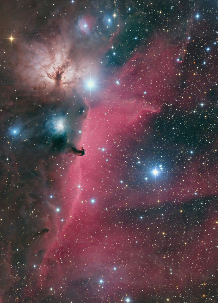 vdB141's tweet image. 1月3日に撮影した馬頭星雲付近です。やり過ぎに気を付けて処理しました。
総露光4時間
APS-C相当にトリミング
@宮崎県諸塚村
#Quattro150p #EOS6D