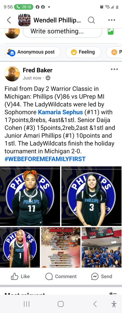 The Lady Wildcats did a great job in Detroit finishing 2-0! 🐾🅿️