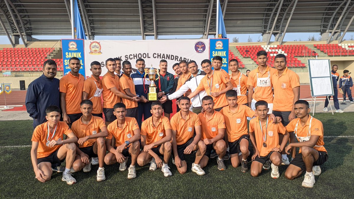 sscn2024's tweet photo. "An exciting Inter-House X-Country was held at SS Chandrapur on 06 Jan 25. All cadets & selected staff participated with great spirit, enthusiasm & teamwork. Congratulations to Shivaji House for emerging as the Winner House..! ๐ #SSChandrapur #InterHouse #CrossCountry #Teamwork" https://t.co/fA0M4M4bLT