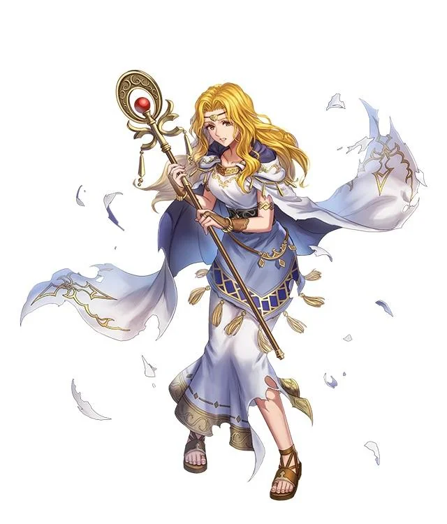 Full Artwork of Edain!
The Artist is Yoshiro Ambe @/y_ambe

She is a very support Infantry Staff who brings a new Slot A skill for healers which has Wrathful Staff BUILT IN IT!