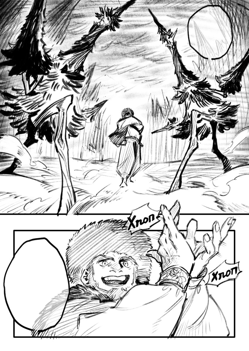 #梅棒 #クリスいってきマス 

修行パート
木がメノスグランデみたいになった 
