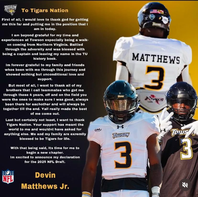 CoachG_GotEm's tweet image. So proud of this young man’s accomplishments and hard work. It was an honor to have coached you, and I can’t wait to buy your jersey kid! Just a kid from Falls Church, VA #E4J #NewSTU #ProudCoach 

@DevinMatthews32 @Towson_FB @FcpsSaap
