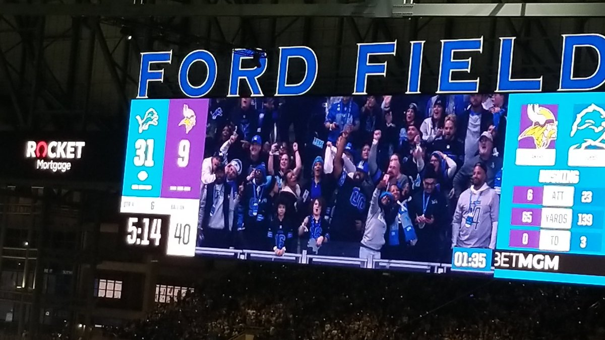 Hey where all those Vikings fans that was talking all that shit??? 🤣🤣🤣🤣 #OnePride #Lions #Detroit