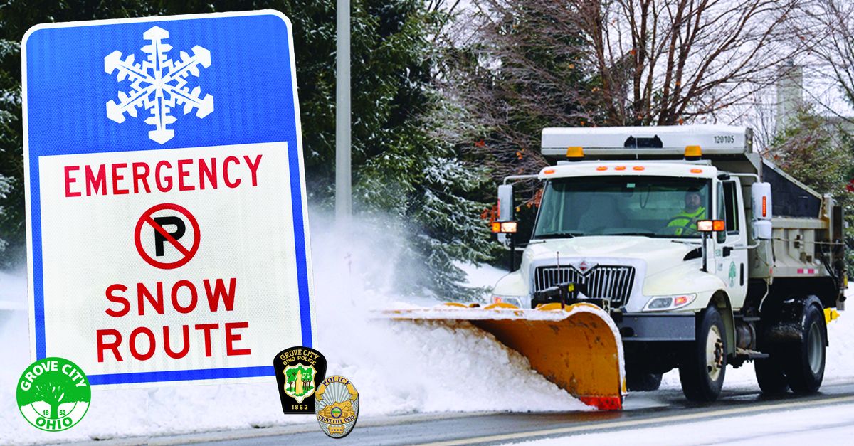 SNOW EMERGENCY | PARKING BAN DECLARED
A Grove City snow emergency/parking ban is in effect to facilitate clearing main thoroughfares of snow and ice.
• Parked vehicles are to be removed as soon as possible, but no later than 6A, Monday, Jan. 6.
Learn more bit.ly/GCSnowParkingB…