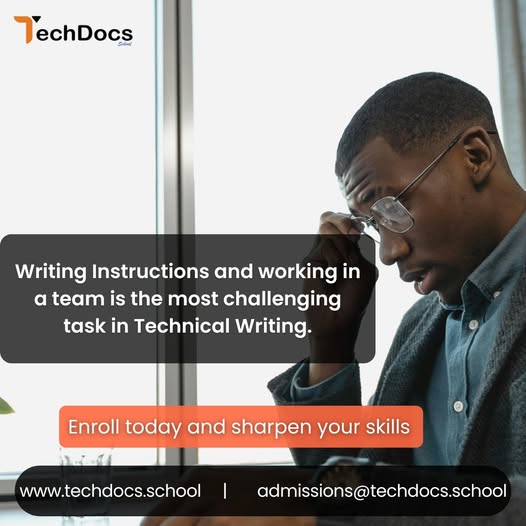 TechDocsSchool's tweet image. Struggling with 𝐖𝐫𝐢𝐭𝐢𝐧𝐠 𝐈𝐧𝐬𝐭𝐫𝐮𝐜𝐭𝐢𝐨𝐧𝐬 𝐚𝐧𝐝 𝐓𝐞𝐚𝐦 𝐂𝐨𝐥𝐥𝐚𝐛𝐨𝐫𝐚𝐭𝐢𝐨𝐧 in Technical Writing?
Master these challenging skills with TechDocs School! 🚀
Our comprehensive program equips you with the expertise to craft effective technical documents and…