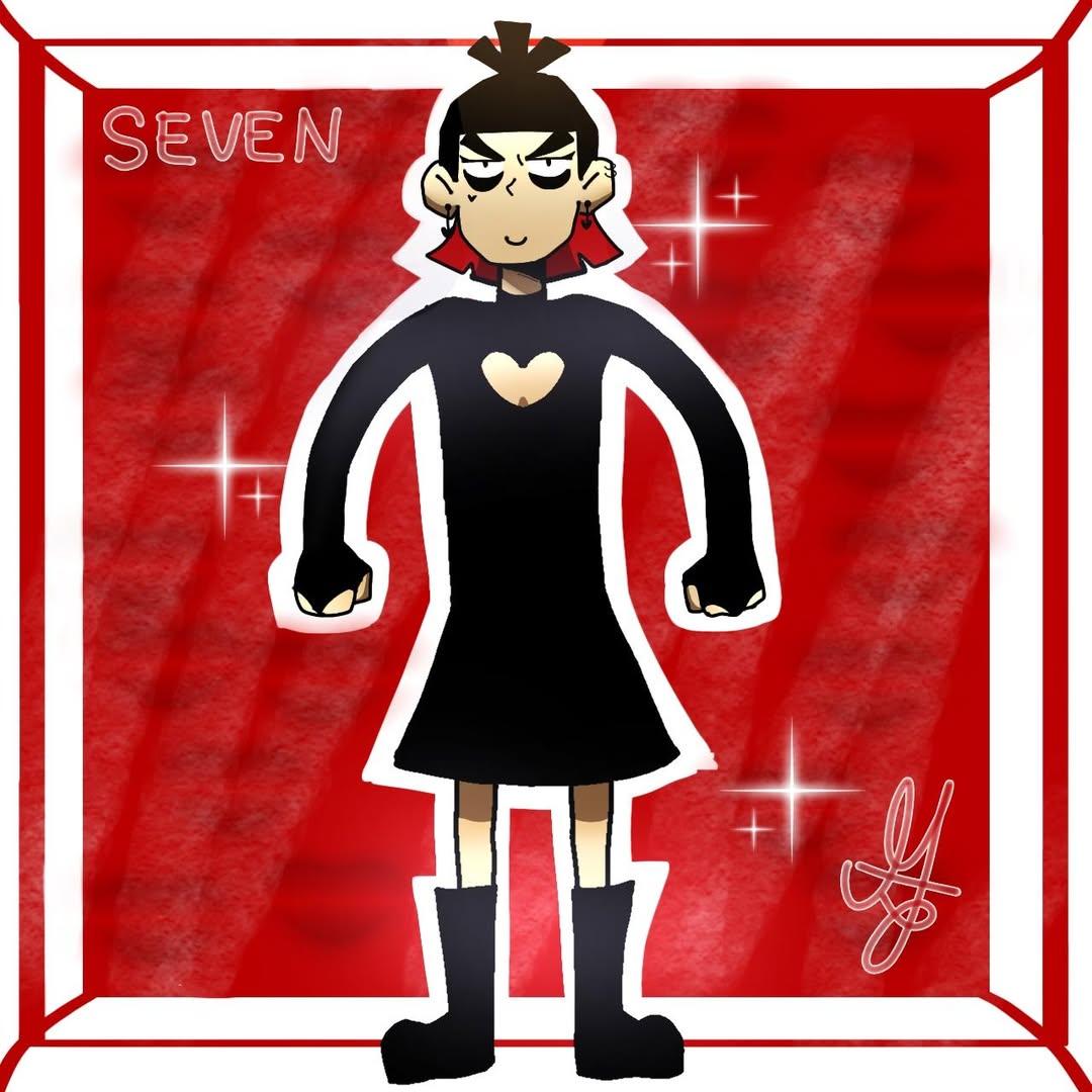 Thank you to <a href="/_/">Why Hello There</a>.merryhzx for joining our January fan art challenge! The cleavage 😭

Keep sending us your artwork, we love featuring them!

x.com/SevenScissor/s…
