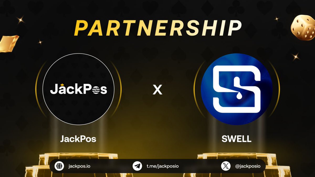 📢 Partnership Announcement: JackPos x SWELL

We’re excited to announce our partnership with SWELL, the game-changing platform integrating RippleNet and RLUSD to revolutionize global payments. Together, we’re paving the way for seamless transactions in the Web3 gaming ecosystem!