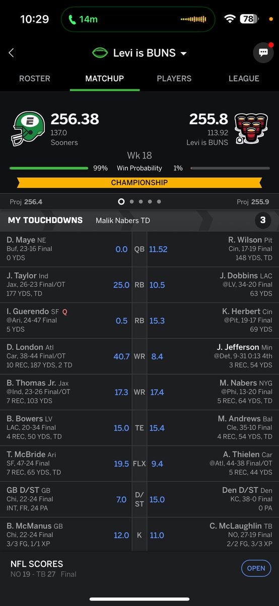 jaggergelinas's tweet photo. @NFLFantasy Don’t give Jettas the ball ig https://t.co/tCCBNJQgq1