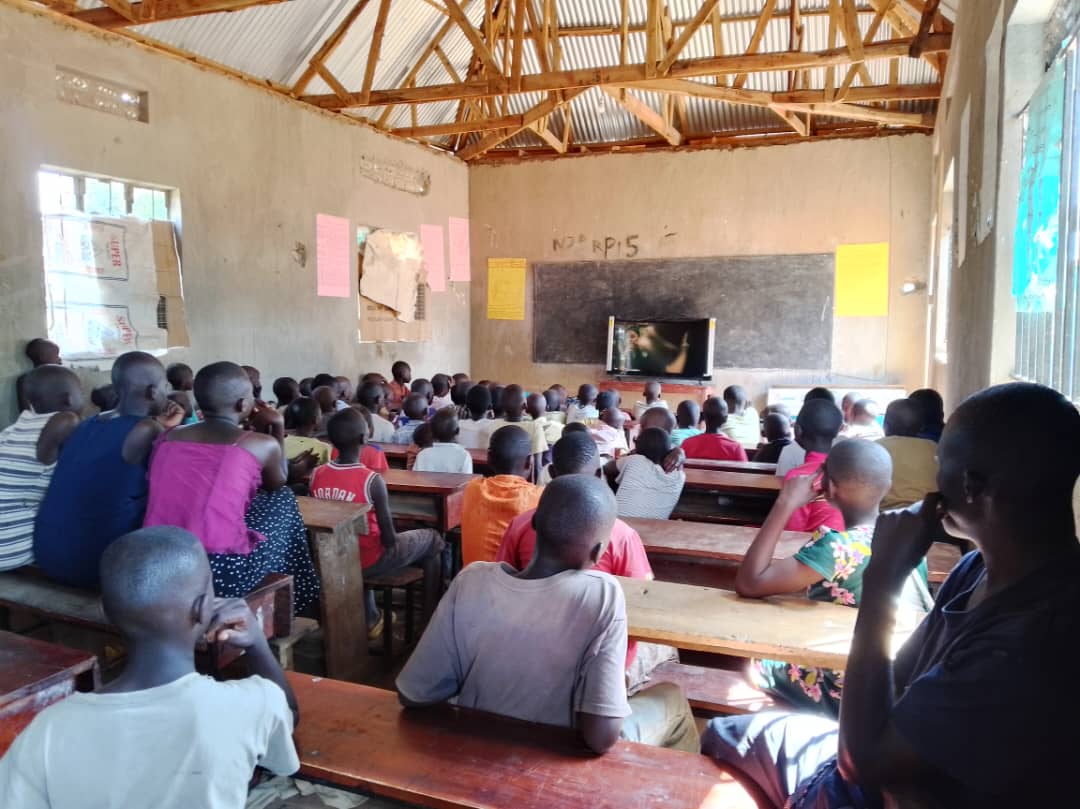 orphansofuganda's tweet photo. A shared laugh, a collective cheer—our new TV is more than just entertainment; it’s bonding hearts and building memories. 📺 Thank you for helping us create these magical moments. 💖 #OrphansMatter #TVJoy #givingback #Thanksforsupport #jointhecause https://t.co/38OCU2RHOL