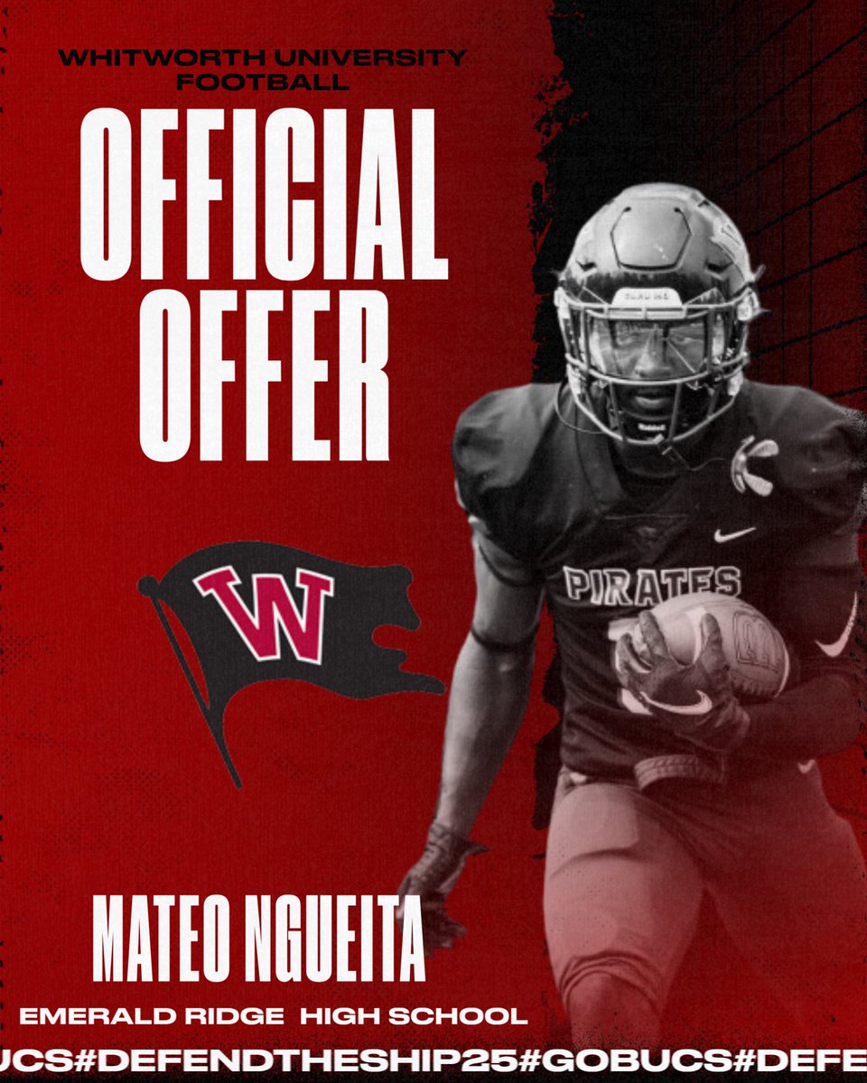 Blessed and thankful to announce I have received an offer from Whitworth University
<a href="/coachsandberg/">Rod Sandberg</a> <a href="/Coach__Shaw/">Mac Shaw</a> <a href="/JagNationFB/">Emerald Ridge Football</a> <a href="/ToreyDonovan50/">Torey Donovan</a> 
<a href="/AdamSchakel21/">Adam Schakel</a> <a href="/All22_Addict/">Zach Gartin</a> 
<a href="/CoachKevinJone4/">Coach Kevin Jones</a>