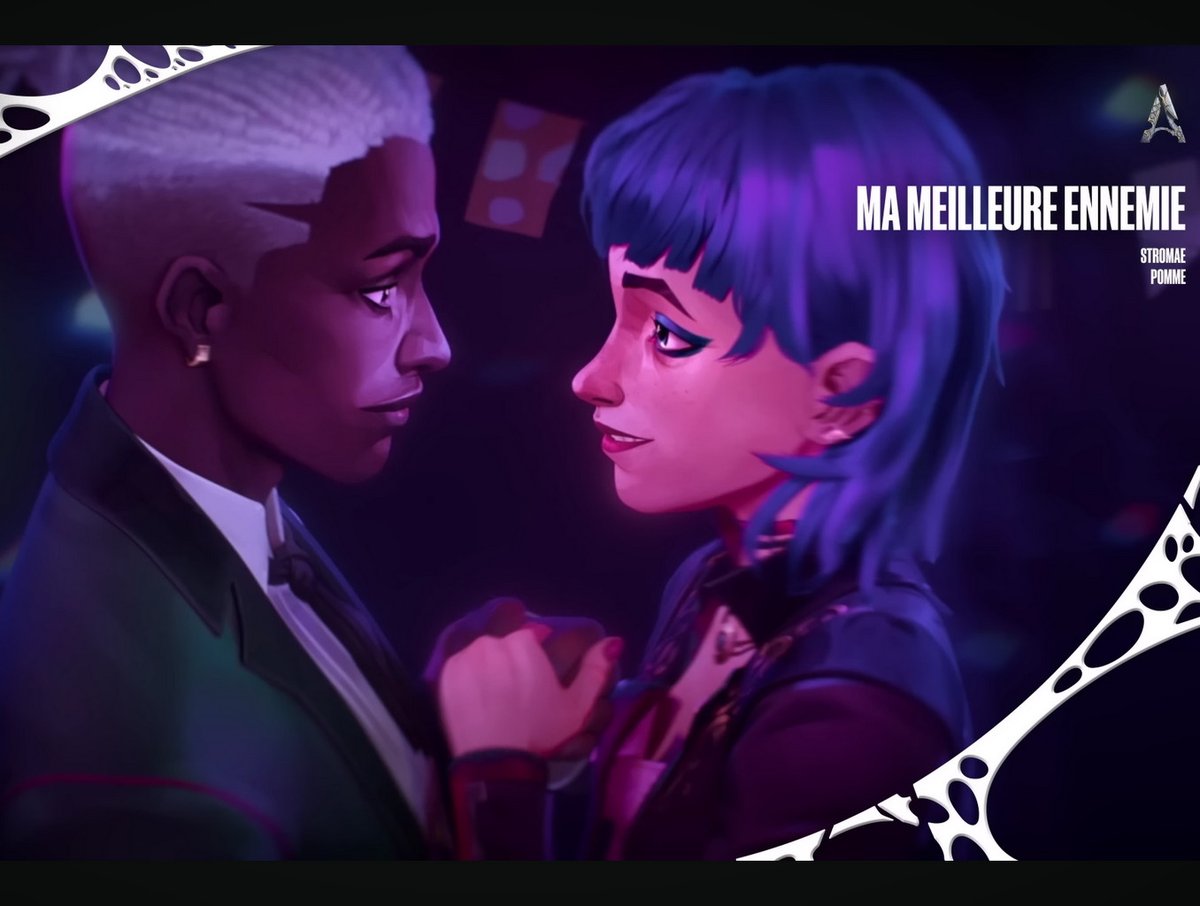 kulmc's tweet image. #部員が持ち回りで選曲する企画 #frenchpop #Arcane

【今日の1曲：1/06】Stromae &amp;amp; Pomme - Ma meilleure ennemie
youtu.be/1F3OGIFnW1k 
アーケインS2E7でジンクスとエコが踊ってた曲
パリ恒例の年越し花火大会のグランドフィナーレもこれでした
早くちゃんとしたMV作って欲しい