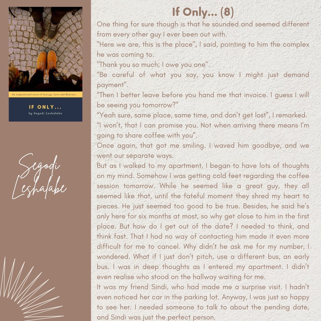 SegodiLeshalabe's tweet photo. Continuing from where we left off. Full story also still available on request. Wishing you all a fabulous and love filled Monday....

#lovestruck #lovestories #truelove #romancebooks #romancereader #romancereads #romancereaders https://t.co/MNliEsj86G