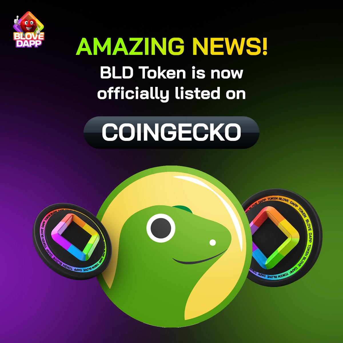 Amersh81's tweet photo. Big News Alert For BLove DApp Community!
BLD Token has officially made its grand debut on CoinGecko, one of the most trusted platforms for crypto tracking worldwide! 🚀
📊 Track it. 💹 Trade it. 🌍 Share it.

#BLoveDApp #BLDToken #CoinGecko #PowerOfCommunity  #Togethe #BLDTrading https://t.co/qGL1HONi63