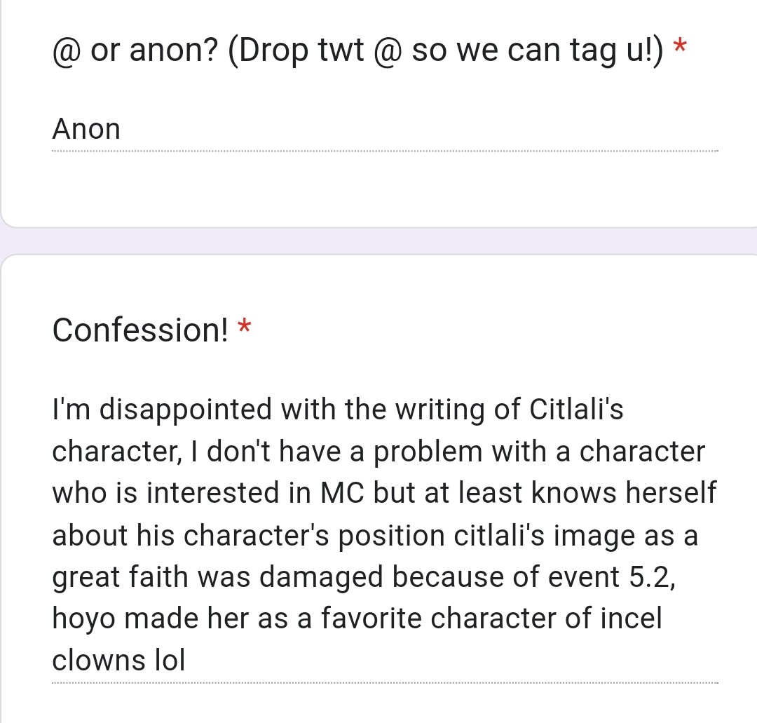 Genshin Confessions 📖 | IDEFINITE HIATUS tweet media