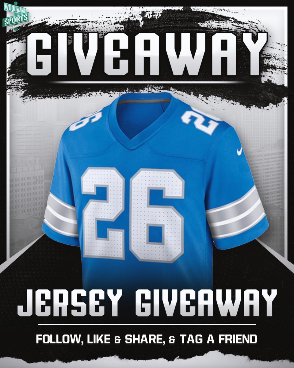 🚨 Woodward Sports Network is giving away a DETROIT FOOTBALL JERSEY!! 🚨 

To enter to win this Jersey the steps are simple:

- FOLLOW <a href="/woodwardsports/">Woodward Sports Network</a>
- LIKE &amp; REPOST This Post
- TAG A FRIEND in the comments 
⁃ COMMENT #OnePride when done!

*You and the friend you tag must be