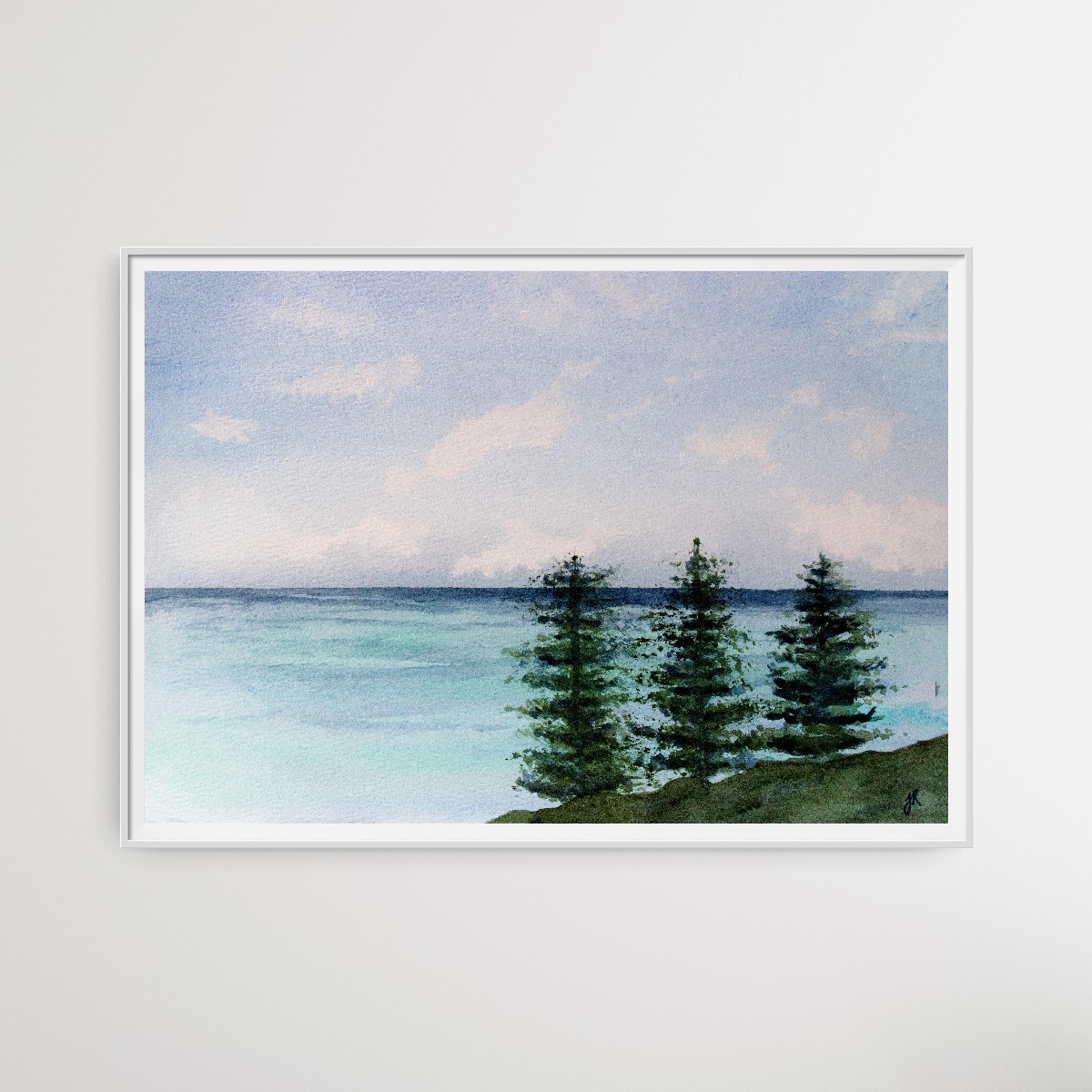 jacintaroseart's tweet photo. Tranquil Coastal Oasis is a captivating painting that transports the viewer to a serene landscape. Watercolours on Leyton's CP 300gsm 100% cotton paper. Size is 19.5x27cm. Ref: ELG21 
#Watercolours #landscapepainting #natureart #peacefulpainting https://t.co/7aXA0JgTpZ