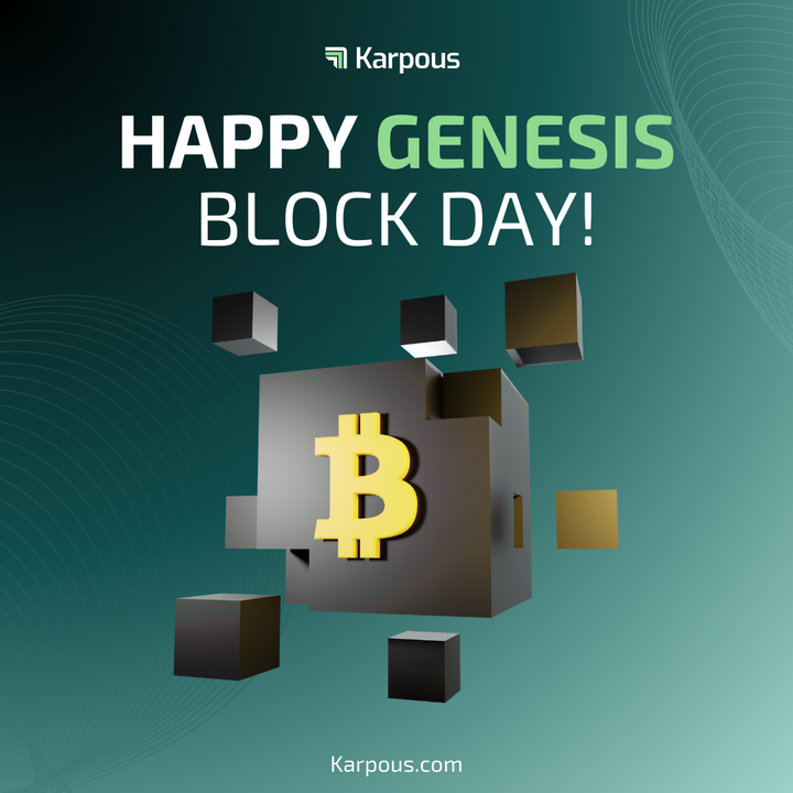 karpouscom's tweet photo. 🚀 On January 3, 2009, the Genesis Block was mined, igniting a revolution in decentralized finance! 🌟
At Karpous, we honor this milestone by continuing to bridge cDeFi, creating a future where crypto dreams meet real-world utility. 💡⚡
#GenesisBlockDay #cDeFi #KarpousGoesCrypto #Karpous