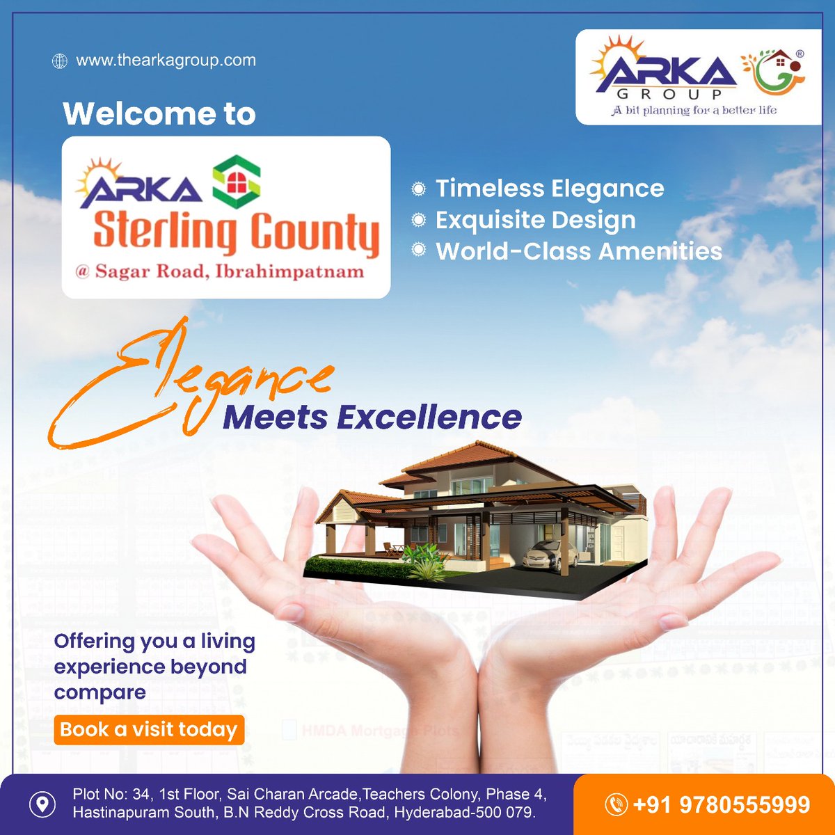 Arkagroupofc's tweet photo. 👯‍♂️ Elegance Meets Excellence – Welcome to #SterlingCounty! 🏡

Timeless design &amp; modern living
World-class amenities for comfort
Homes crafted with sophistication
Your #dreamhome awaits! 🌟

📞 +91 9780555999

🌐 https://t.co/yGUyaZwNOx

📍 https://t.co/yZKZp2Dv6i

#TheArkaGroup https://t.co/fXfcxPZKwU