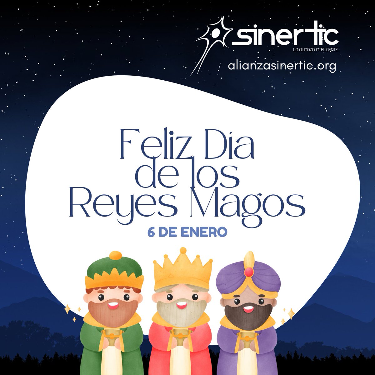 En Alianza <a href="/Sinertic_/">Alianza Sinertic</a> trabajamos por un futuro lleno de innovación, colaboración y desarrollo tecnológico en Colombia. 🌟 Que este día sea una inspiración para alcanzar nuevas metas y generar grandes oportunidades en cada proyecto que emprendamos. 🚀
🌟 ¡Feliz Día de Reyes! 🌟