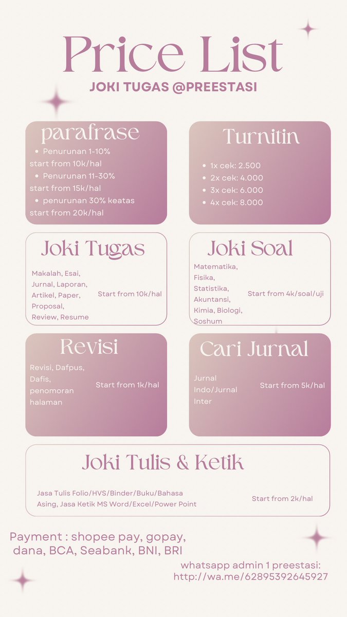 LOTUS OPEN JOKI TUGAS, SKRIPSI, SPPS, APP PREM tweet media