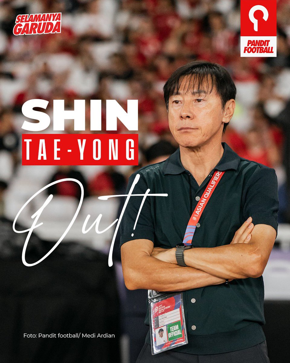 Terima kasih atas segalanya coach Shin 🇮🇩

Ketum PSSI <a href="/erickthohir/">Erick Thohir</a> menyatakan pengganti STY akan diumumkan tanggal 12 Januari. 

Apakah ini keputusan tepat dari <a href="/PSSI/">PSSI</a>? 👀