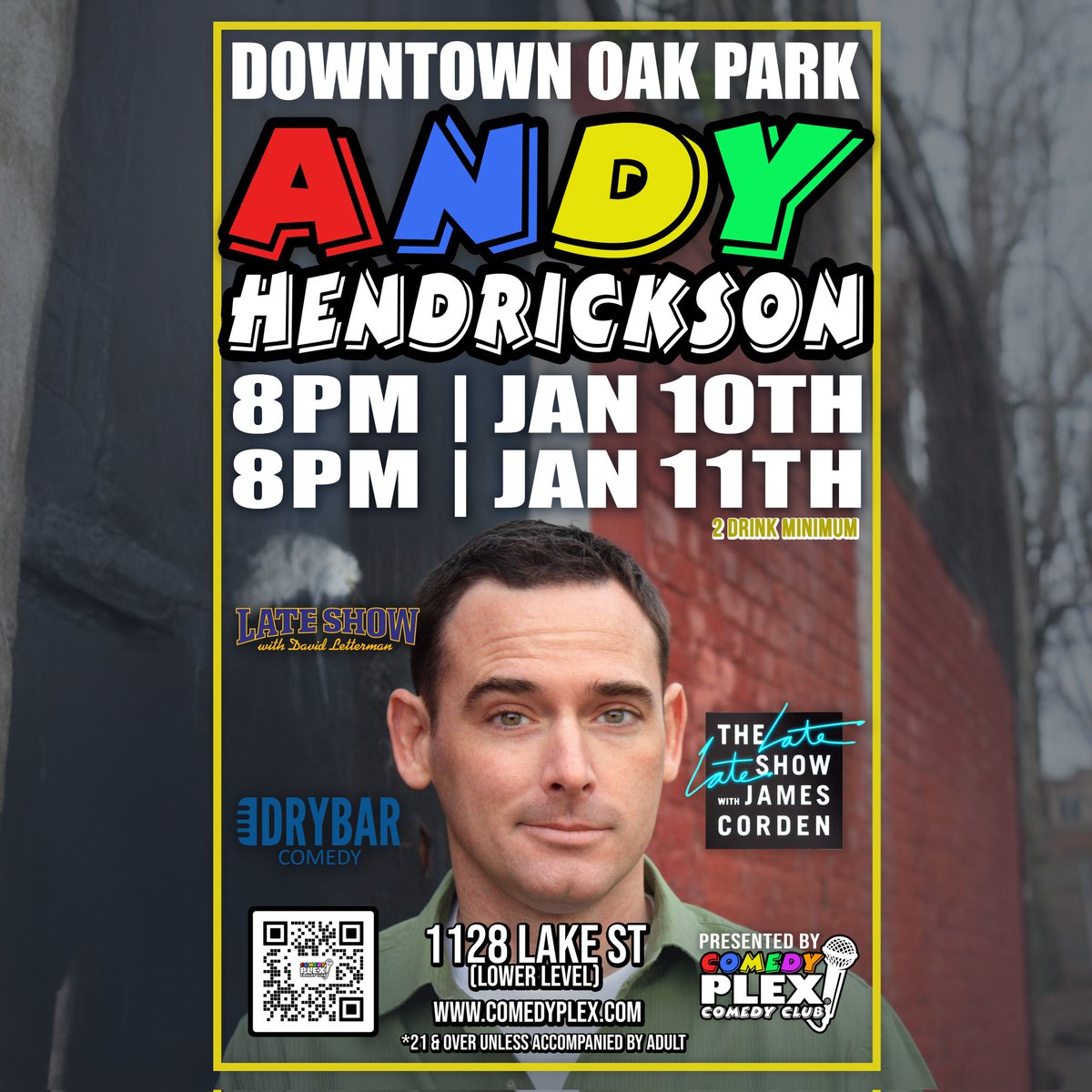comedyplex (@thecomedyplex) on Twitter photo Catch <a href="/andyhendrickson/">Andy Hendrickson</a> headlining this weekend at Comedy Plex Comedy Club in #DowntownOakPark!
Don't wait - get tickets now at comedyplex.com #visitoakpark #oakparkevents #comedyclub #chicago #oakpark #datenight #nightout #thingstodo
instagram.com/p/DEclZCtuw7Y/… Catch <a href="/andyhendrickson/">Andy Hendrickson</a> headlining this weekend at Comedy Plex Comedy Club in #DowntownOakPark!
Don't wait - get tickets now at comedyplex.com #visitoakpark #oakparkevents #comedyclub #chicago #oakpark #datenight #nightout #thingstodo
instagram.com/p/DEclZCtuw7Y/…