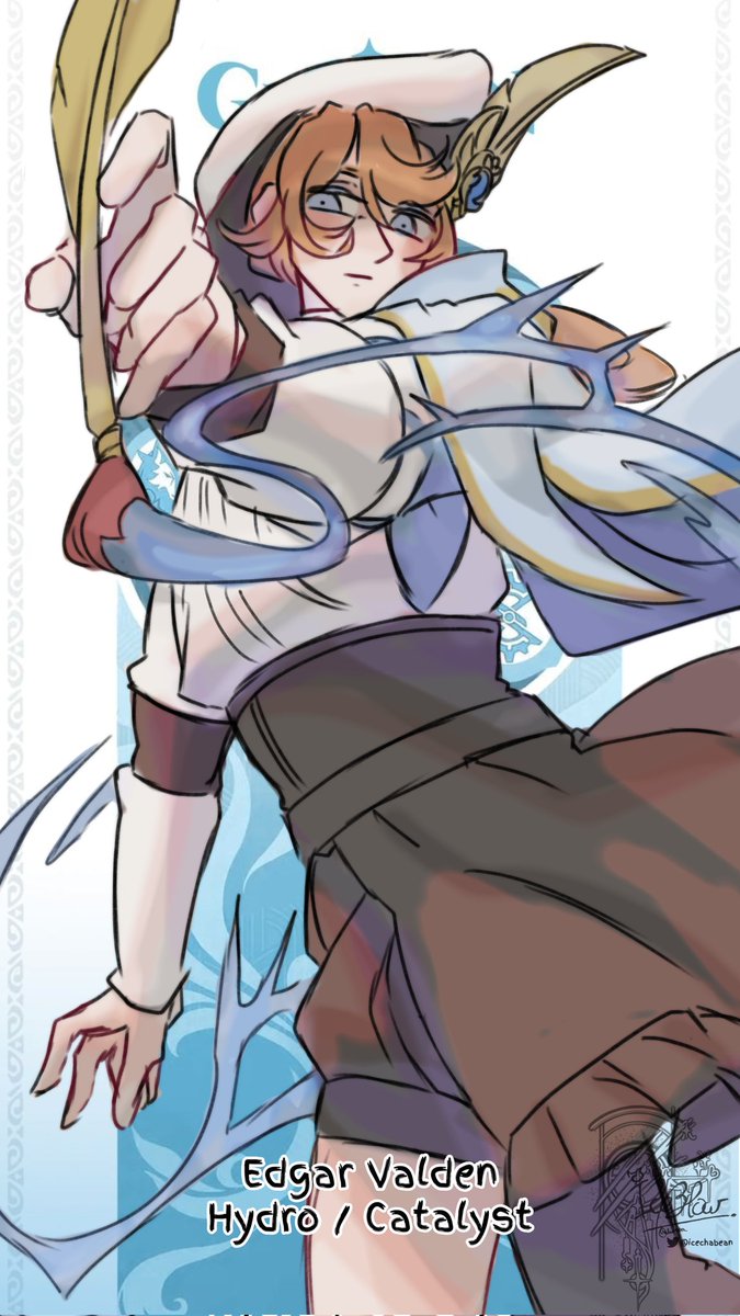 「VALE - GENSHIN IMPACT CROSSOVER (1/2)#id」|IceHorologium 🧊🐍 (semi-hiatus)のイラスト