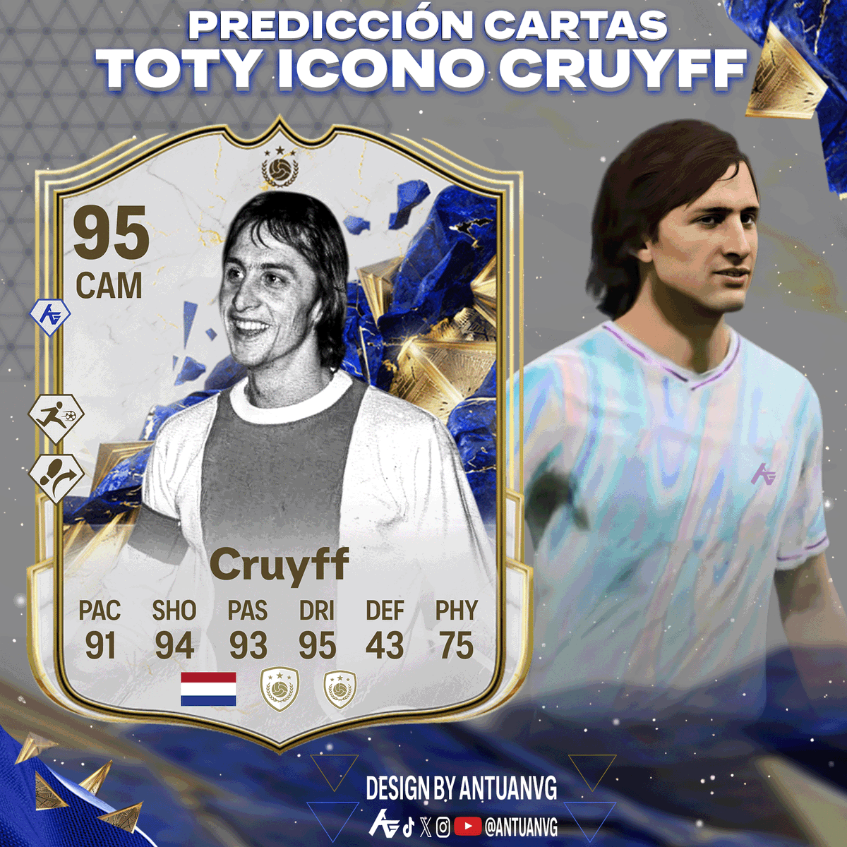 🌟El Profe Cruyff está listo para ser parte de la gala de los TOTY 
#TOTY #FC25  

Se agradece tu❤️y🔁