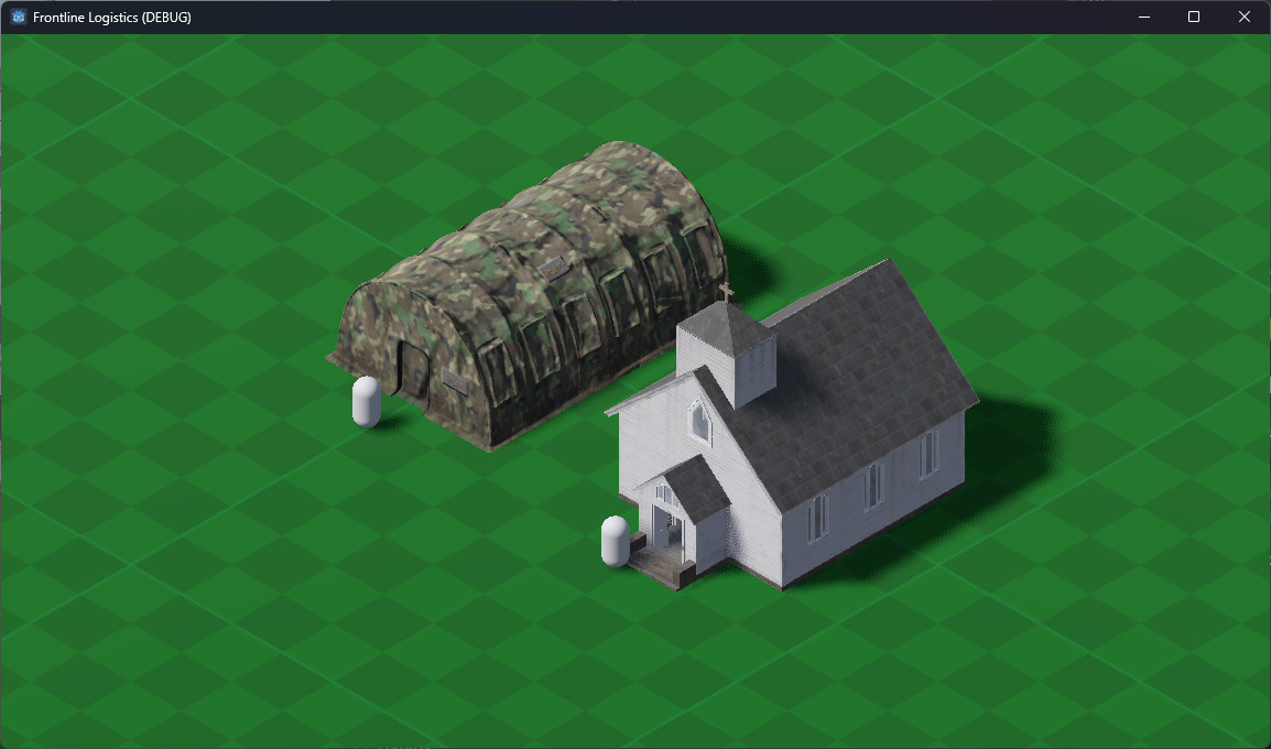#gamedev #indiedev #solodev #godot #orthographic Started prototyping a new game idea that I've called Frontline Logistics. Kind of like Theme Hospital but set in WW2. I'm liking the vibes that this is giving.