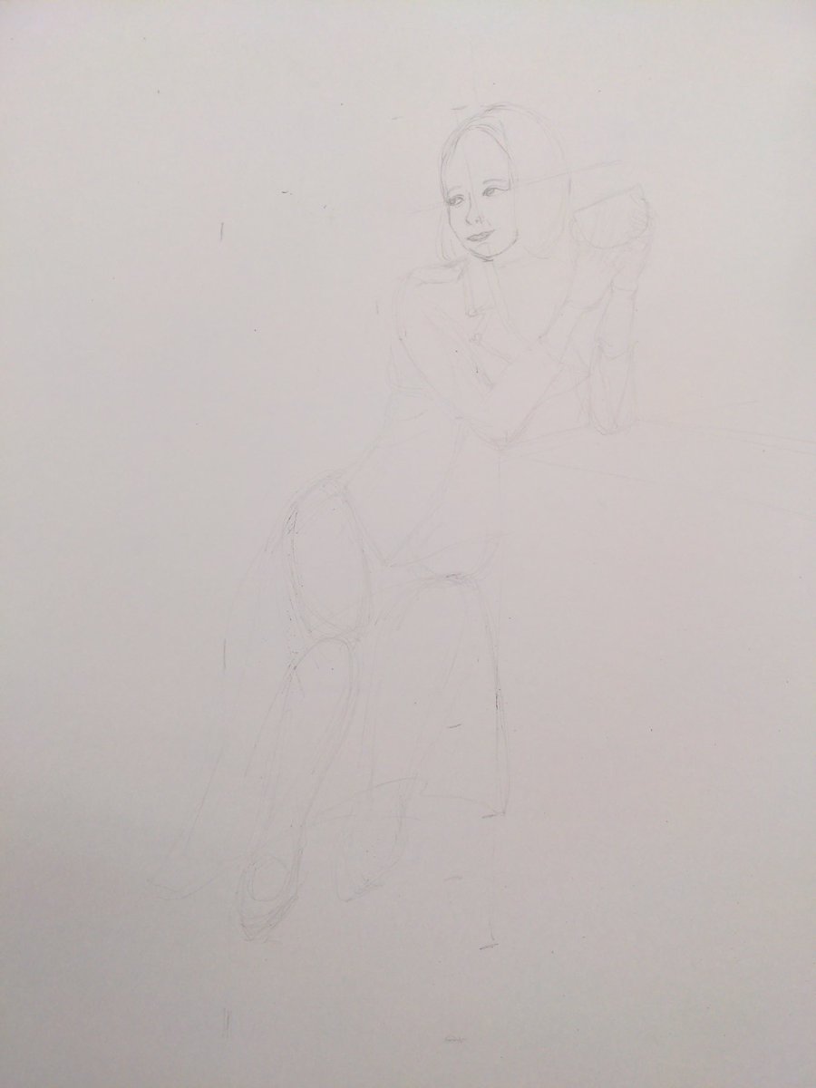 edit_create3's tweet image. 人物デッサンを再開しました
コロナ禍で教室が一時休業して、仕事も忙しくなって、そのまま通うのをやめていました
1回3時間で、全4回で1枚描きあげました