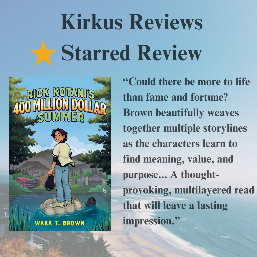 Starting off the new year w/a *star* from <a href="/KirkusReviews/">Kirkus Reviews</a> for my upcoming #middlegrade novel, RICK KOTANI'S 400 MILLION DOLLAR SUMMER! There's also a <a href="/Goodreads/">Goodreads</a> Giveaway happening for it (until 1/13), so pls enter for a chance at a sneak peek!  bit.ly/3ZI5PWV