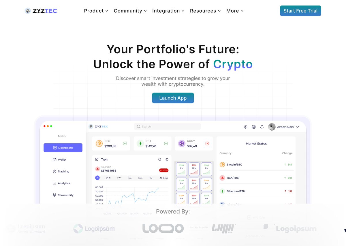 DesignwithZyz's tweet image. GM Designers👨💻, Decided to utilize my recently designed dashboard to create this version of web3 landing page. My first attempt on this actually. What do you think can be improved to make it more appealing. Kindly give your critic. #web3project #figma #cryptocurrency
