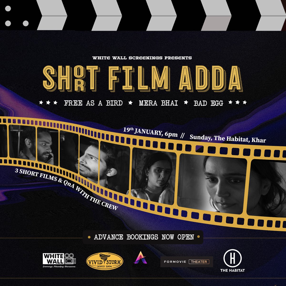 White Wall Screenings (@wwscreenings) on Twitter photo Our first line up of 2025 at The Habitat (Khar)! Come watch these handpicked shorts with us followed by QnA with the crew!
Happens 19 Jan, 6 pm onwards!!
bit.ly/48BjvFL
<a href="/pratikrkothari/">Pratik Kothari</a> <a href="/IndieHabitat/">The Habitat</a> Our first line up of 2025 at The Habitat (Khar)! Come watch these handpicked shorts with us followed by QnA with the crew!
Happens 19 Jan, 6 pm onwards!!
bit.ly/48BjvFL
<a href="/pratikrkothari/">Pratik Kothari</a> <a href="/IndieHabitat/">The Habitat</a>