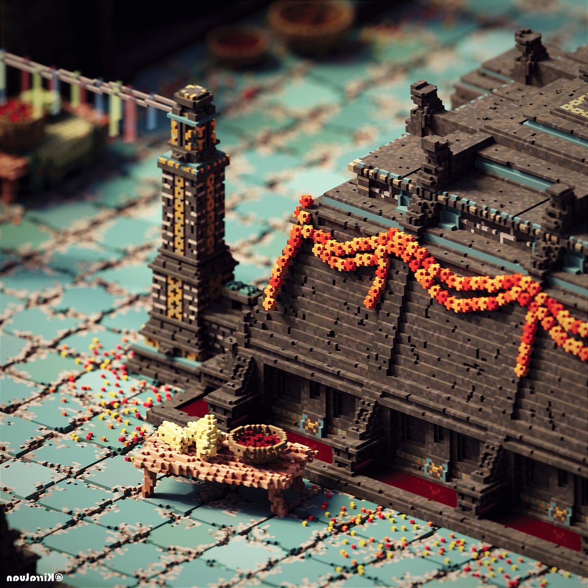 [Fan Art] Micro Aggorat, made by magicavoxel from
<a href="/ephtracy/">ephtracy</a>, inspired from <a href="/pathofexile/">Path of Exile</a> 2.
#PathofExile2 #magicavoxel #voxelart