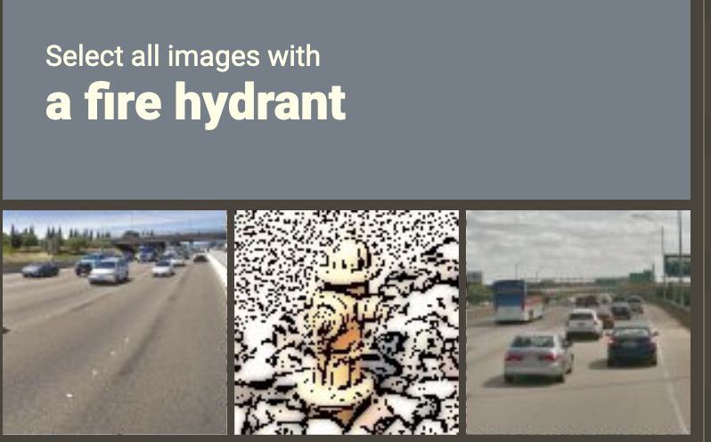 FrantzMiccoli's tweet photo. In case you are wondering ... the middle one if a fire hydrant.

It starts to feel like interpreting modern art. https://t.co/A2zjTJKAXu